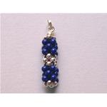 lapis lazuli pendant with silver