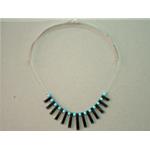 turquoise necklace and hematite 