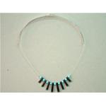 turquoise necklace and hematite 