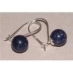 orecchini blu star in argento