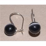 cat's eyes earrings with silver