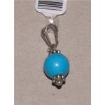 turquoise pendant with silver