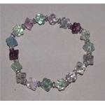 elastic bracelet fluorite + zamak