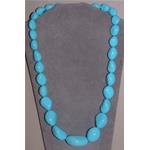 pasta turquoise necklace 13-27mm.