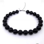 El Coral Black Agate Thread balls mm. 18 length cm. 40