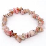 elastic bracelet pink opal