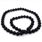 Black Agate Pearls mm 14