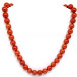 El Coral Collar Coral Rojo Bolas 12.5 mm, Longitud 54 cm