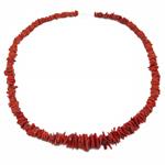 Coralli di Sardegna Collar Escalado Coral Cerdeña Forma Disco, 45gr Peso