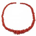 Coralli di Sardegna Necklace Escalated Sardinian Coral Disc Shape, 55gr Weight