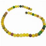 El Coral Agata Verde/Gialla filo pallini di 8mm. lunghezza 39cm. peso gr.35