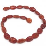 El Coral 12x18 mm Red Oval Red Wire