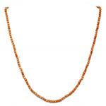 El Coral Collana in Corallo Rosa Pallini da 4mm. Lunghezza 50cm. con Chiusura Dorata