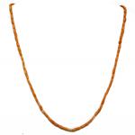 El Coral Collana in Corallo Rosa Tubetti Barocco con chiusura Dorata lunghezza 50 cm.