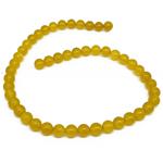 El Coral Filo di Agata Gialla Pallini da 8mm. lunghezza 39cm.