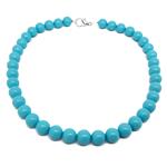 pasta turquoise necklace 12mm.
