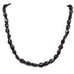 El Coral Necklace Baroque Keshi Black Pearls 7/8mm, 42cm Length, 23gr Weight