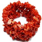 El Coral Bracciale Arancio Chips Larghezza 40mm. Infilato con Elastico