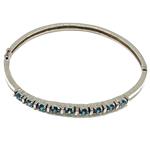 El Coral Bracciale quarzo celeste in argento rigido