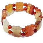 elastic bracelet  carnelian