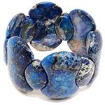 blue jasper bracelet impression 28x45mm.