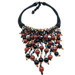collar ágata multicolor  