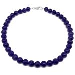 El Coral Necklace Amethyst Balls 10mm with Knots, 45cm Length