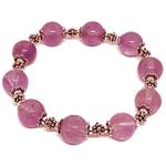 El Coral Amethyst lavender elastic bracelet, mm12 and zamak balls