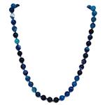 collana agata blu