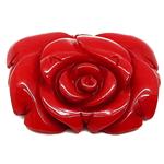 El Coral Corallo Rosso Incisione a Fiore 23x28mm. h.9mm. Peso 8,3gr. 