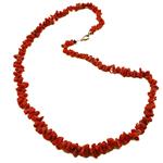 Coralli di Sardegna Collar Coral Cerdeña Tubos Barrocos 7mm, 24gr Peso