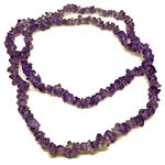 El Coral Collana Cristallo di Rocca Viola Chips 6/9mm.