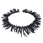 Coralli di Sardegna Black Coral Necklace stripes 50 cm. length