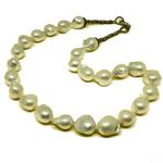 El Coral Collana Perle Barocche Annodate Scalare 12/14mm. Lunghezza 55cm. Peso 90gr.