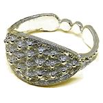 Coralli di Sardegna Ring Silver Filigree Oval 11x19mm, Adjustable