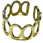 El Coral Ring Steel with Oval Design 10mm Width