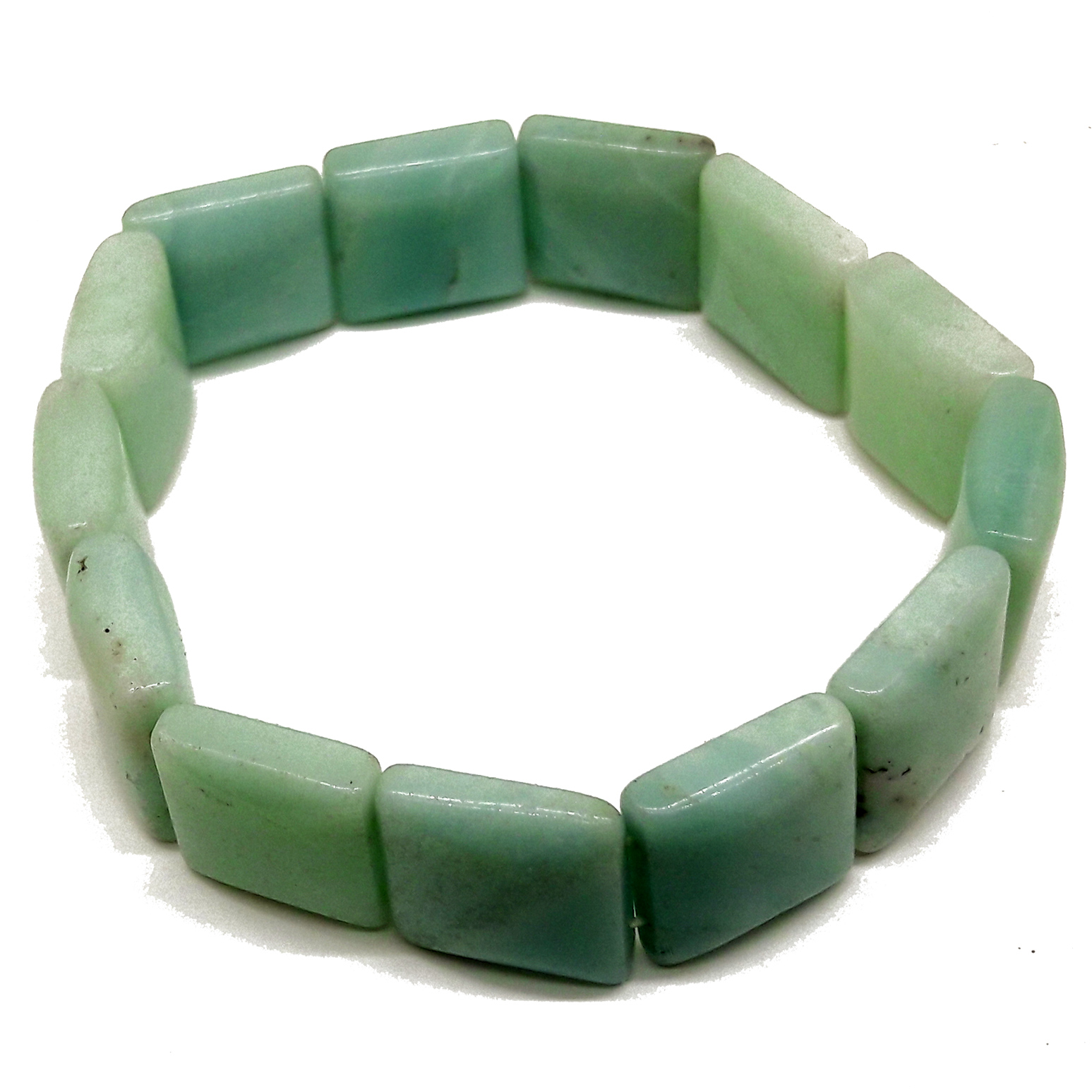Pulsera Amazonita cuadraditos