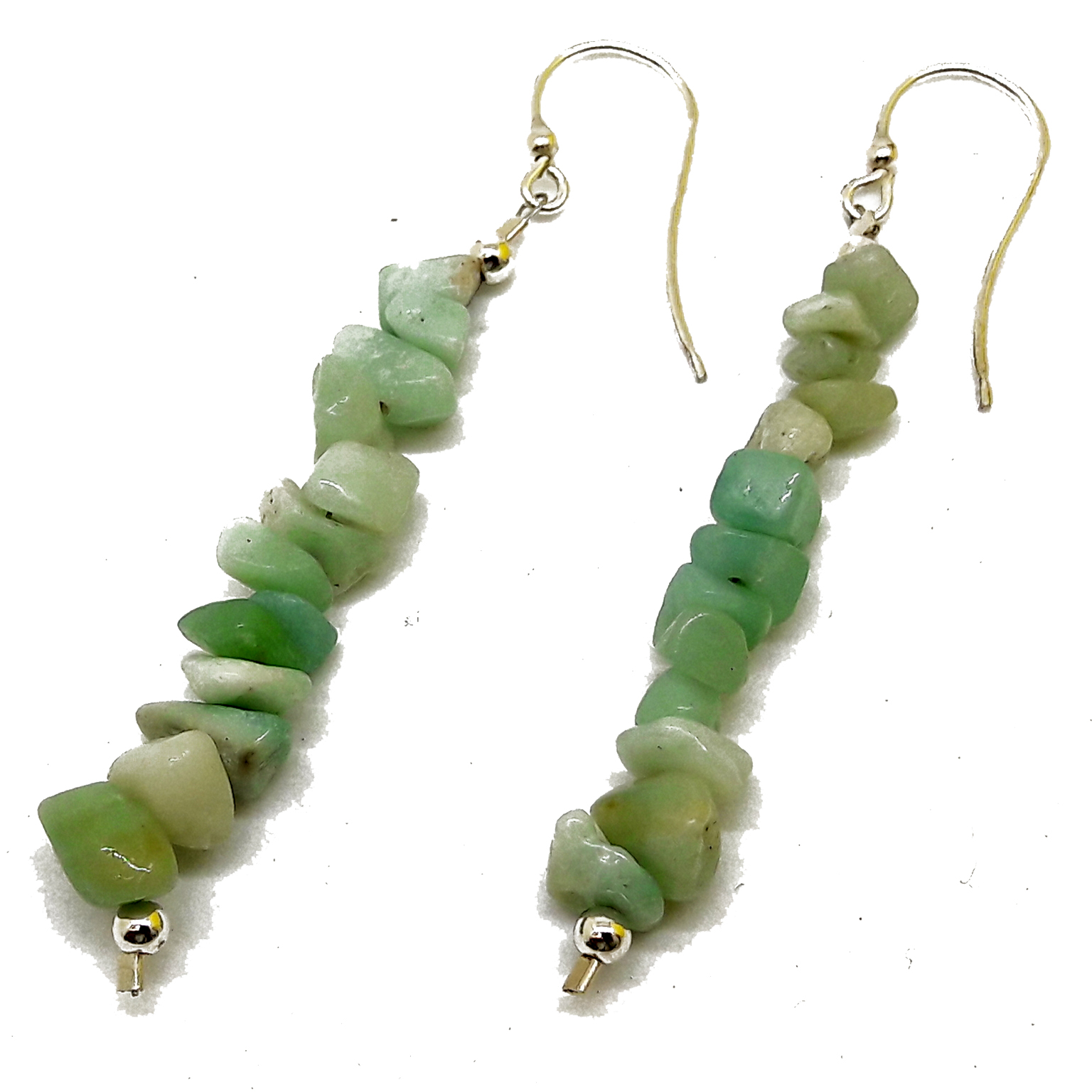 Pendientes Amazonita plata